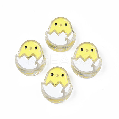 Transparent Acrylic Beads ACRC-S039-07G-1