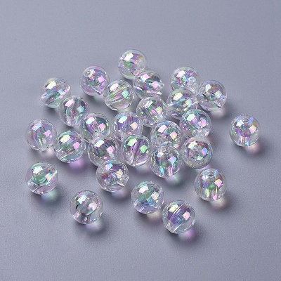 Eco-Friendly Transparent Acrylic Beads X-PL735-2-1