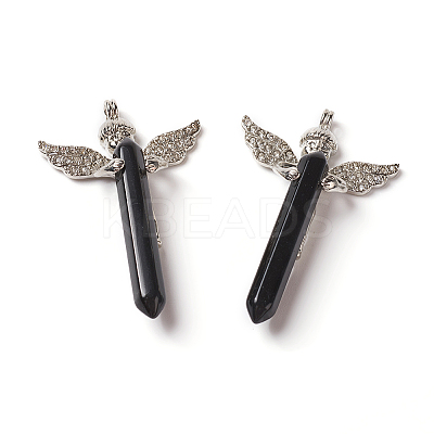 Natural Obsidian Big Pendants G-F586-A07-1