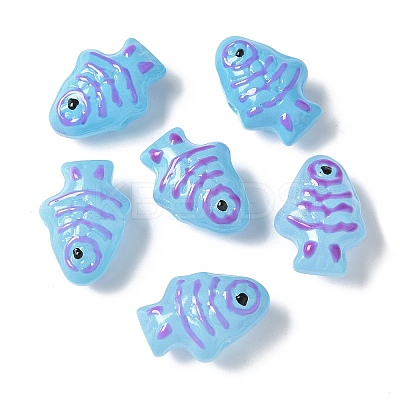 Baking Paint Glass Enamel Beads BLOW-D300-04I-1