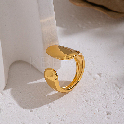 304 Stainless Steel Cuff Open Rings for Women YO3439-1