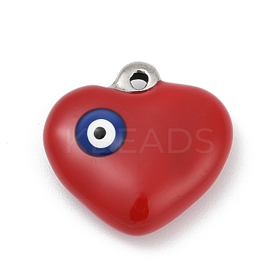 304 Stainless Steel Enamel Pendants STAS-Q350-19P-1