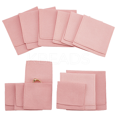 Wholesale Nbeads Square Velvet Jewelry Bags 