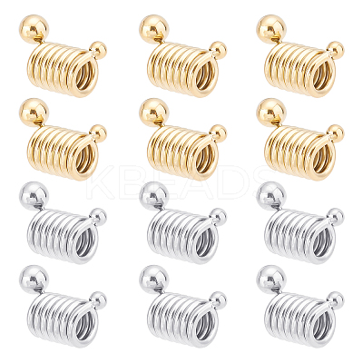 12Pcs 2 Colors 316 Surgical Stainless Steel European Beads STAS-DC0007-89-1