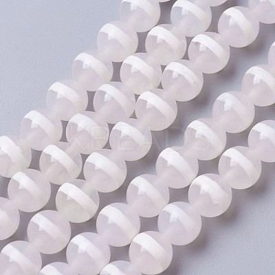 Natural Tibetan dZi Agate Beads Strands G-P425-03E-8mm-1