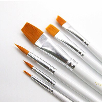 Wooden Paint Brushes Pens Sets AJEW-L072-20-1