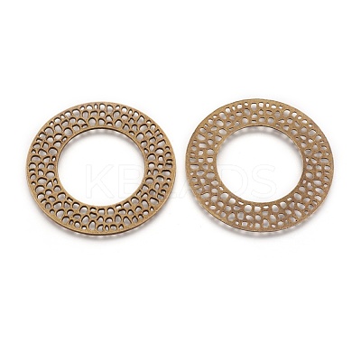 Tibetan Style Alloy Rondelle Big Pendants X-EA13278Y-AB-1