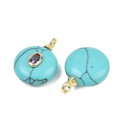 Synthetic Turquoise Pendants KK-B157-42G-09-1