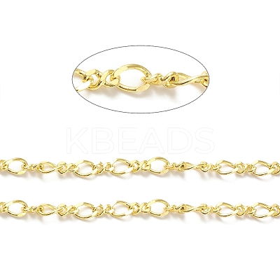 Rack Plating Brass Figaro Chains CHC-F016-08G-1