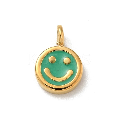 Ion Plating(IP) 304 Stainless Steel Enamel Charms STAS-G351-04G-1