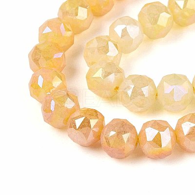 Anti-Tarnish Electroplate Glass Beads Strands GLAA-N064-10mm-11-1