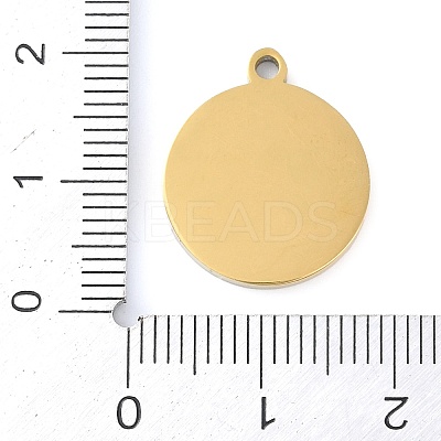 Ion Plating(IP) 201 Stainless Steel Pendants STAS-K288-02G-A-1
