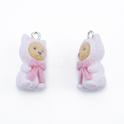 Opaque Resin Pendants RESI-G047-24-1
