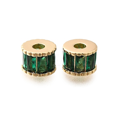 Brass Glass Beads KK-M318-51G-1