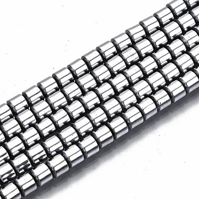 Electroplate Non-magnetic Synthetic Hematite Beads Strands G-T114-61-P-1
