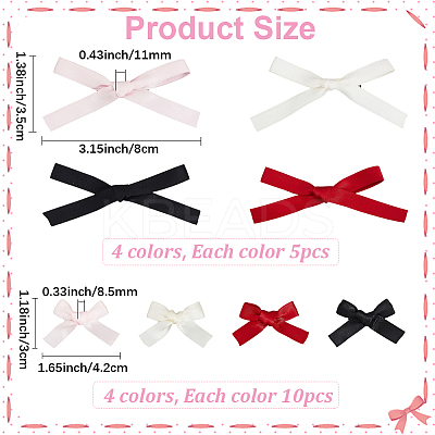 Styles Bowknot Polyester Alligator Hair Clips PHAR-SP0001-11-1