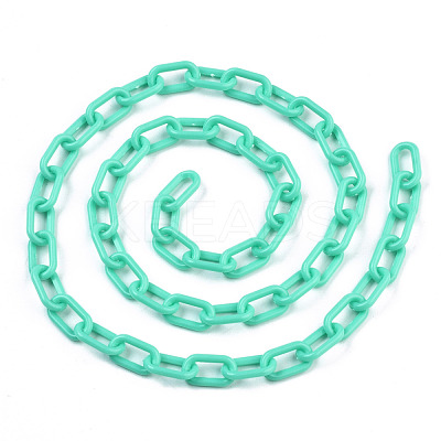Handmade Opaque Acrylic Paperclip Chains KY-S166-002C-1