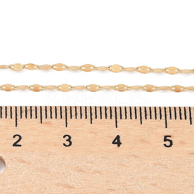 Brass Dapped Chain Necklaces for Women Men NJEW-Z068-11G-1