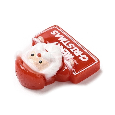 Christmas Theme Opaque Resin Cabochons LS-RESI-E043-01C-1