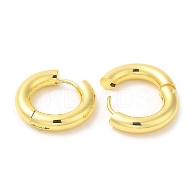 Rack Plating Brass Huggie Hoop Earrings for Women EJEW-D059-13A-G-1