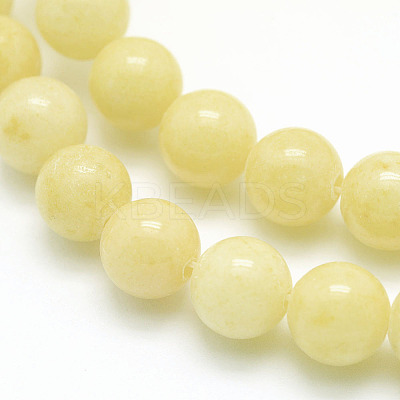 Natural Mashan Jade Round Beads Strands X-G-D263-10mm-XS06-1