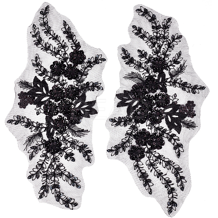 3D Flower Polyester Embroidery Sew on Appliques DIY-WH20010-35B-01-1