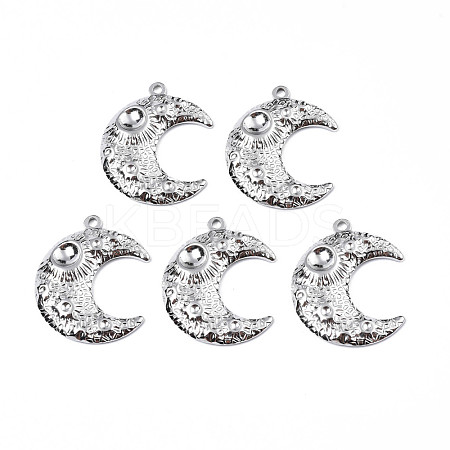 Non-Tarnish 201 Stainless Steel Pendant Cabochon Settings STAS-T063-192P-1
