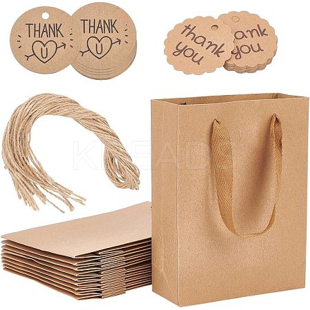 Rectangle Kraft Paper Bags with Handle CARB-NB0001-05-1