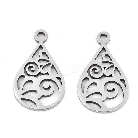 Non-Tarnish 201 Stainless Steel Pendants X-STAS-S081-049-1