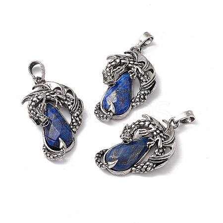 Natural Lapis Lazuli Pendants G-H281-06G-1