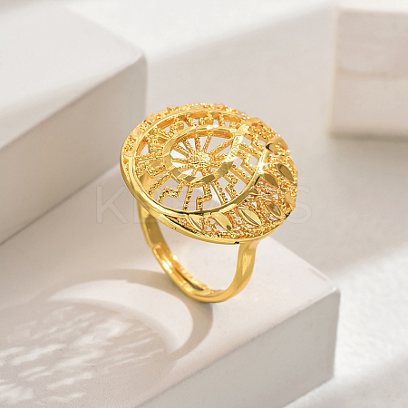 Fashionable European and American Style Wheat Lucky Cuff Ring SK2637-4-1