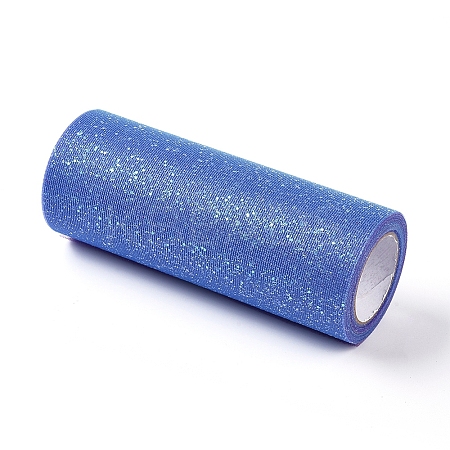 Rainbow Glitter Netting Fabric Sparkling Tulle Roll LS-OCOR-WH0032-48A-1