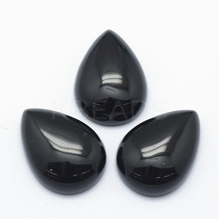 Natural Obsidian Cabochons X-G-E491-B-07-1