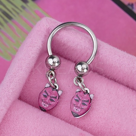 316L Stainless Steel Hoop Nose Rings WGEE114-14-1