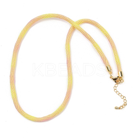 4MM Round Nylon Cotton Cord Necklaces Making NJEW-C106-02G-07-1