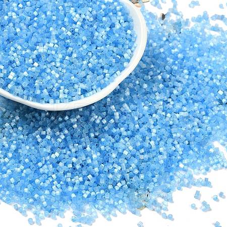 Imitation Cat Eyes Glass Seed Beads SEED-H003-03W-1