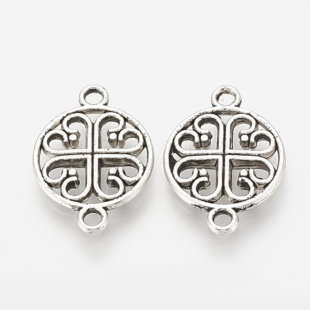 Tibetan Style Alloy Links connectors TIBEP-S317-03AS-RS-1