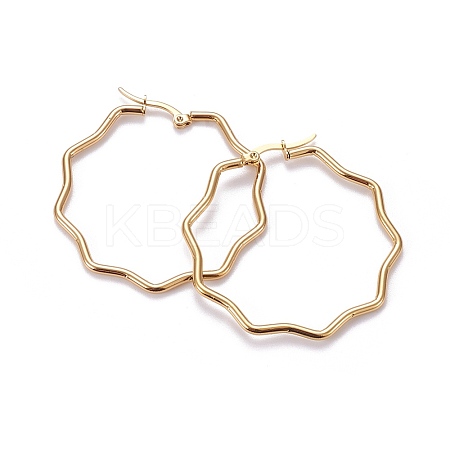 201 Stainless Steel Hoop Earrings X-EJEW-F205-16G-A-1