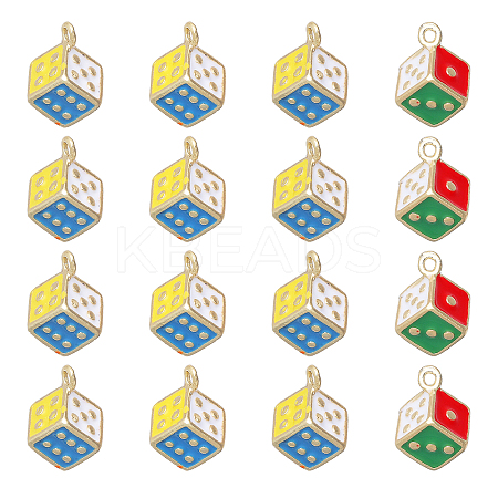 16Pcs Alloy Enamel Charms FIND-GL0001-84-1
