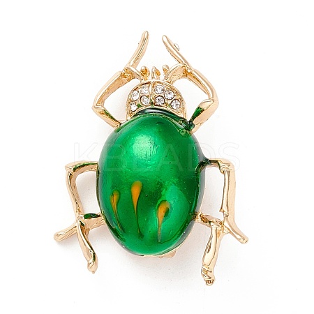 Beetle Enamel Pin JEWB-P012-08G-1