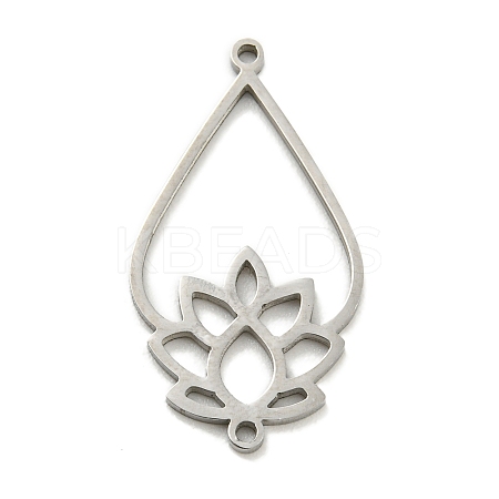 Tarnish Resistant 304 Stainless Steel Connector Charms STAS-Q255-01P-1