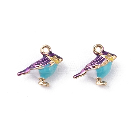 Alloy Enamel Pendants LS-ENAM-R149-08B-G-1