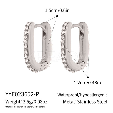 304 Stainless Steel Hoop Earrings for Women LS-KE4093-2-1