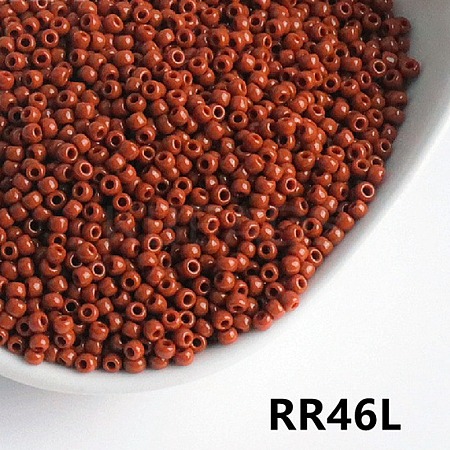 Opaque 11/0 Glass Seed Beads SEED-I013-2mm-RR46L-1