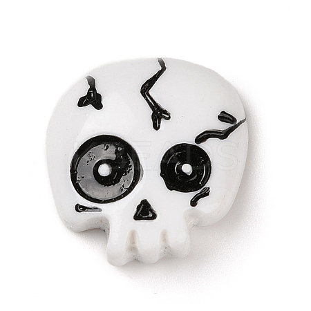 Skull Halloween Opaque Resin Decoden Cabochons LS-RESI-R446-01C-1