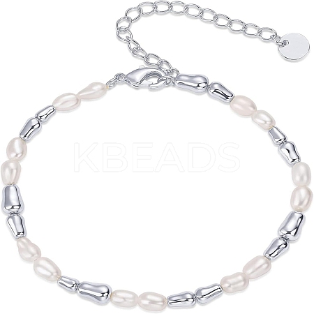 Oval Brass Beaded Bracelets for Women FS-WG887E1-02-1