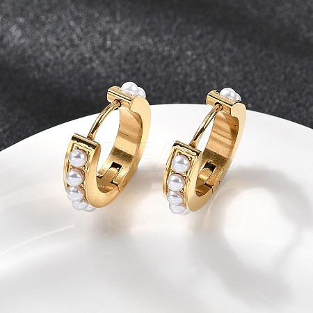 304 Stainless Steel Ring Hoop Earrings EJEW-K268-39G-1
