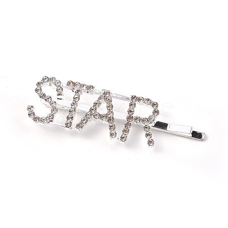 Alloy Rhinestone Hair Bobby Pins PHAR-WH0005-A06-1