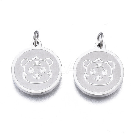 Non-Tarnish 304 Stainless Steel Charms STAS-N097-224-1