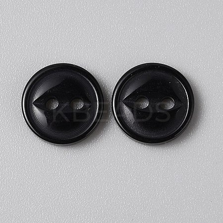 2-Hole Resin Buttons FIND-WH0170-88B-01-1
